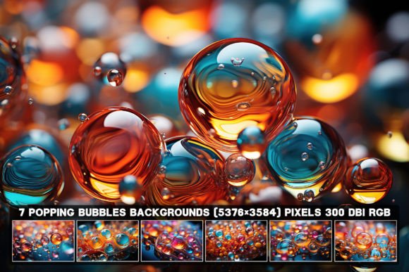 7 Abstract Popping Bubbles Backgrounds: A Designer's Playful Toolkit