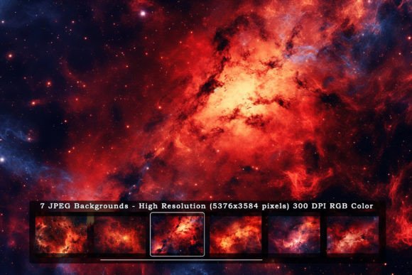 7 Red Galaxy Sky Textures: A Bold Backdrop for Modern Design