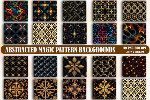 Abstracted Magic Pattern Backgrounds: Elevate Your Creative Projects