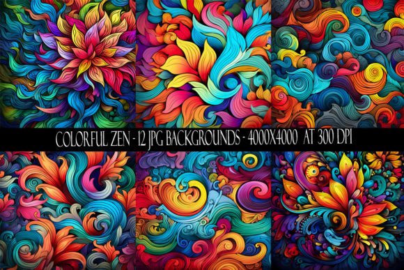 Colorful Zen Backgrounds: Vibrant Calm for Your Designs