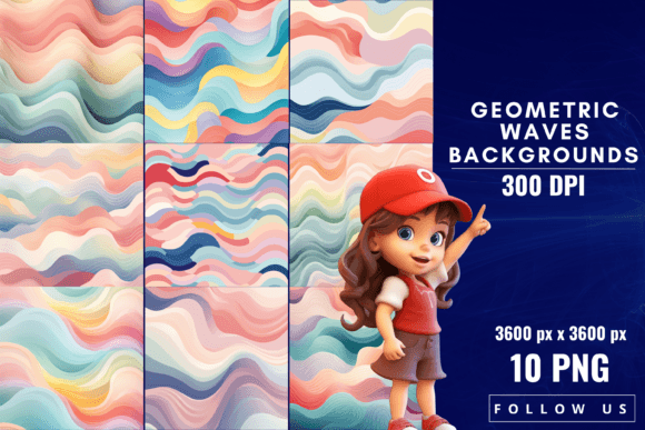 Geometric Waves Backgrounds: Modern Design Meets Motion