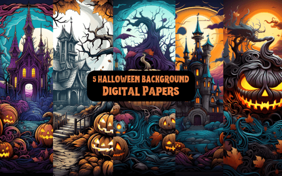 Halloween Backgrounds- Digital Papers: Your Design Toolkit