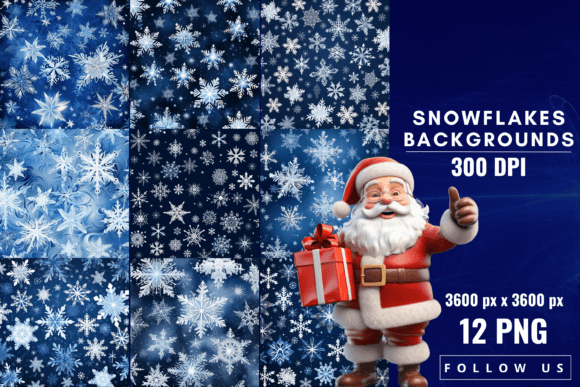 Snowflakes Backgrounds: Infusing Projects with Winter's Magic