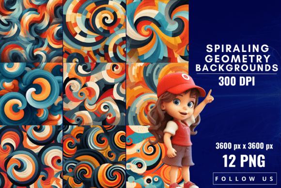 Spiraling Geometry Backgrounds: A Design Asset Deep Dive