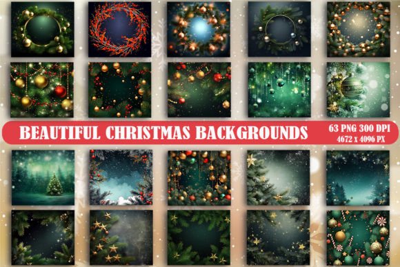 Stunning Christmas Backgrounds for Creative Projects