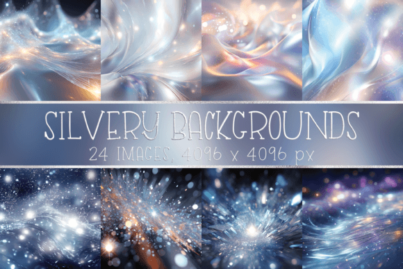 Transforming Projects with Silver and Silvery Printable Backgrounds