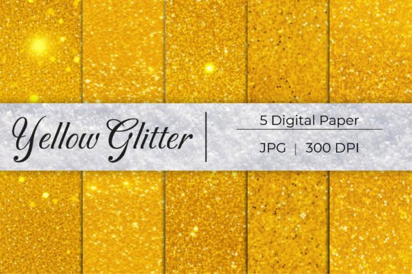 Yellow Glitter Paper Backgrounds: A Designer's Secret Weapon